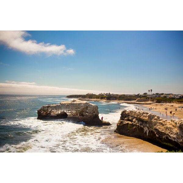 Highland Dunes Santa Cruz California On Canvas by Littleny Print